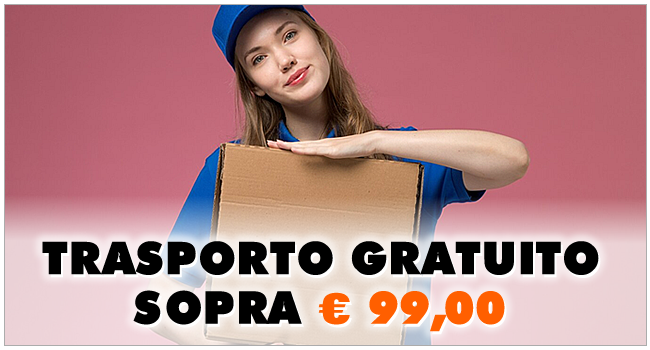 Trasporto gratuito sopra i 99 euro